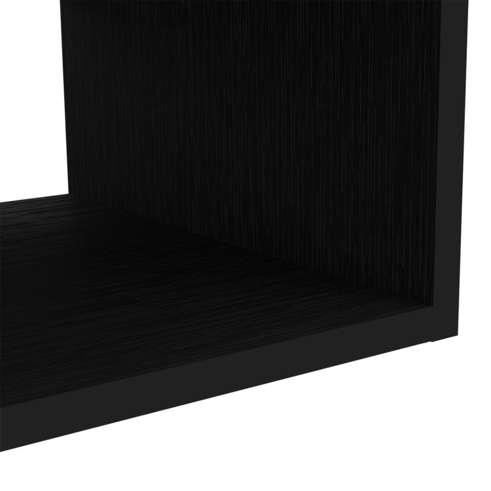 48" Black Floating Mount Entertainment Center HomeRoots
