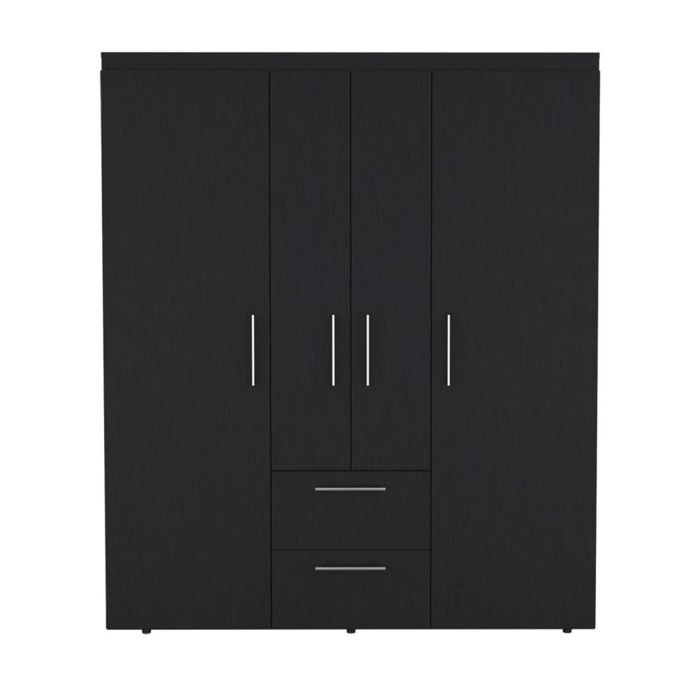 70" White Wood Four Door Two Drawer Combo Dresser HomeRoots