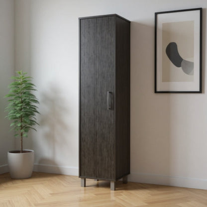 71" Gray Wood Pantry Or Storage Closet HomeRoots