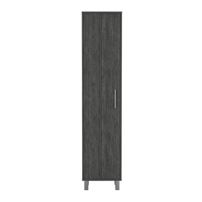 71" Gray Wood Pantry Or Storage Closet HomeRoots