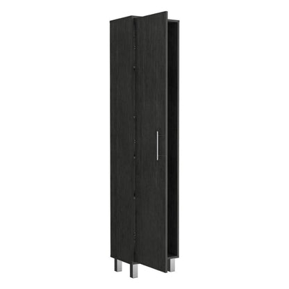 71" Gray Wood Pantry Or Storage Closet