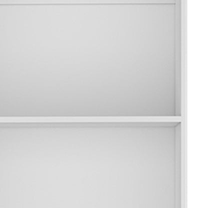 71" White Wood Four Tier Bookcase HomeRoots
