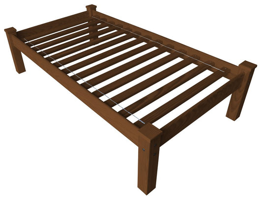 Brown Solid Wood Twin Bed Frame HomeRoots