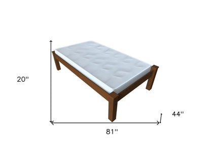 Brown Solid Wood Twin Bed Frame HomeRoots