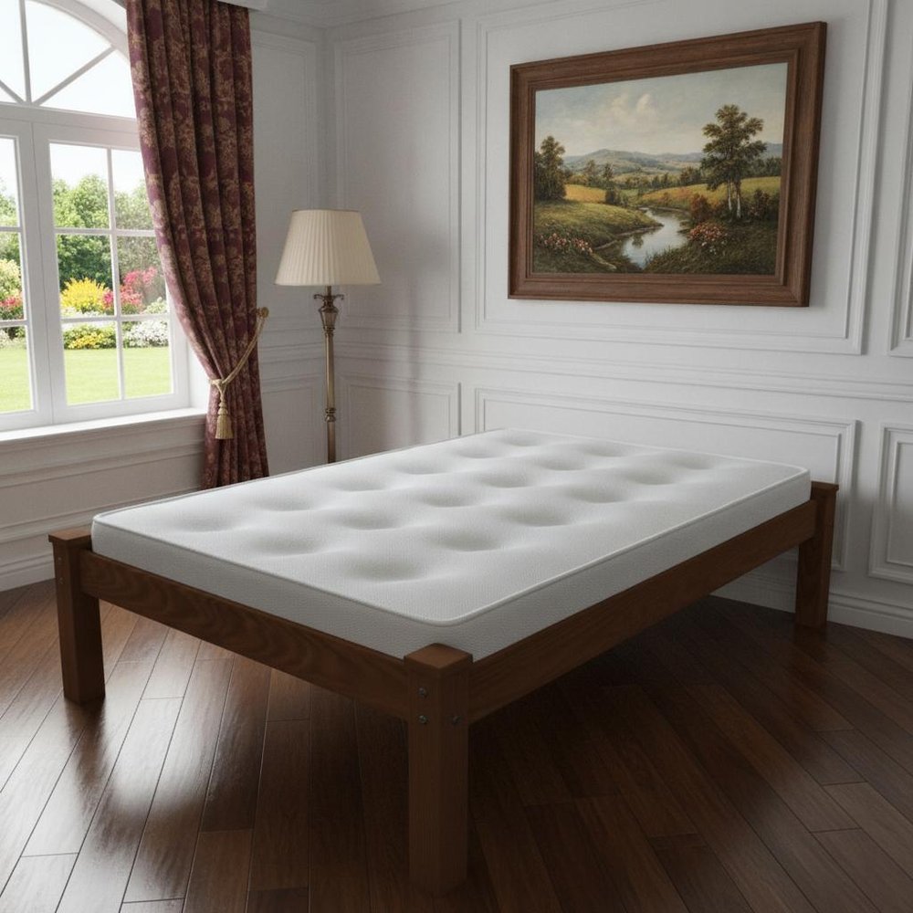 Brown Solid Wood Twin Bed Frame HomeRoots