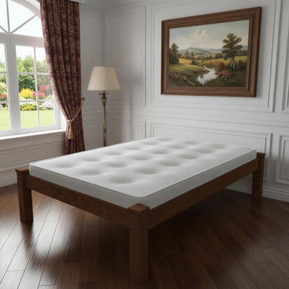 Brown Solid Wood Twin Bed Frame HomeRoots