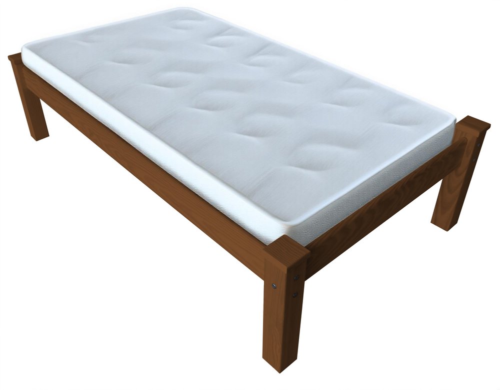 Brown Solid Wood Twin Bed Frame HomeRoots