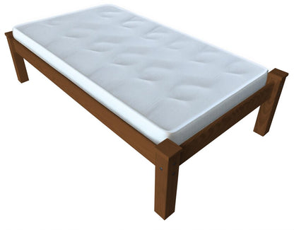 Brown Solid Wood Twin Bed Frame HomeRoots