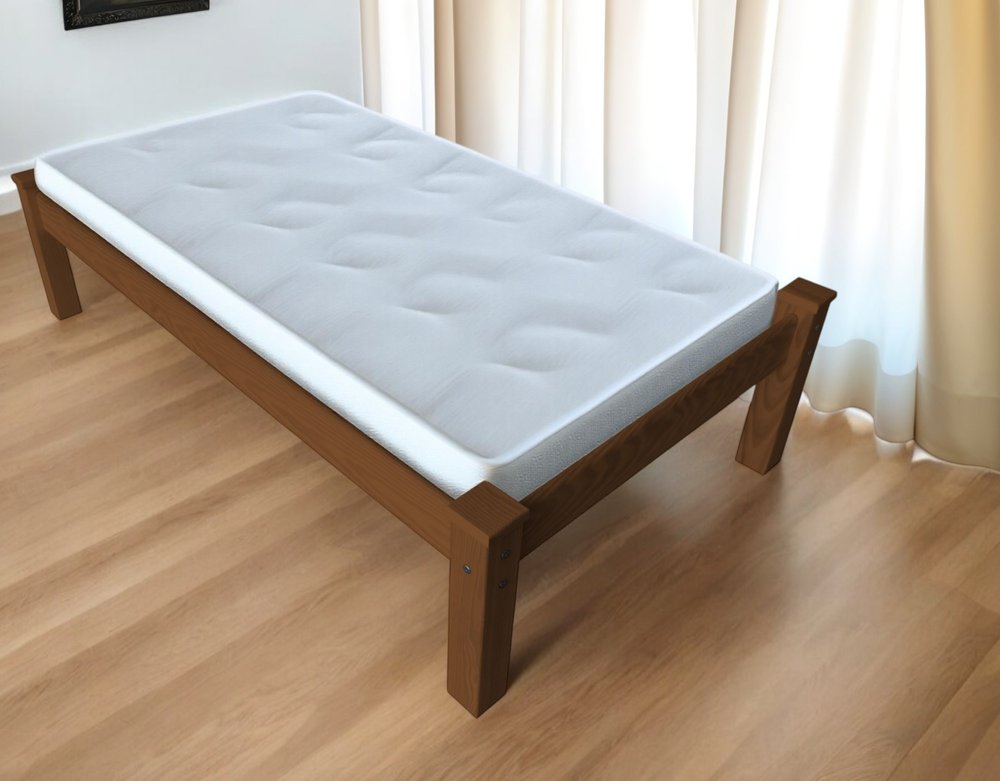 Brown Solid Wood Twin Bed Frame HomeRoots