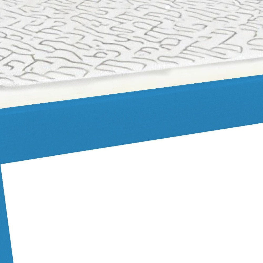 Caribbean Blue Solid Wood Twin Bed Frame HomeRoots