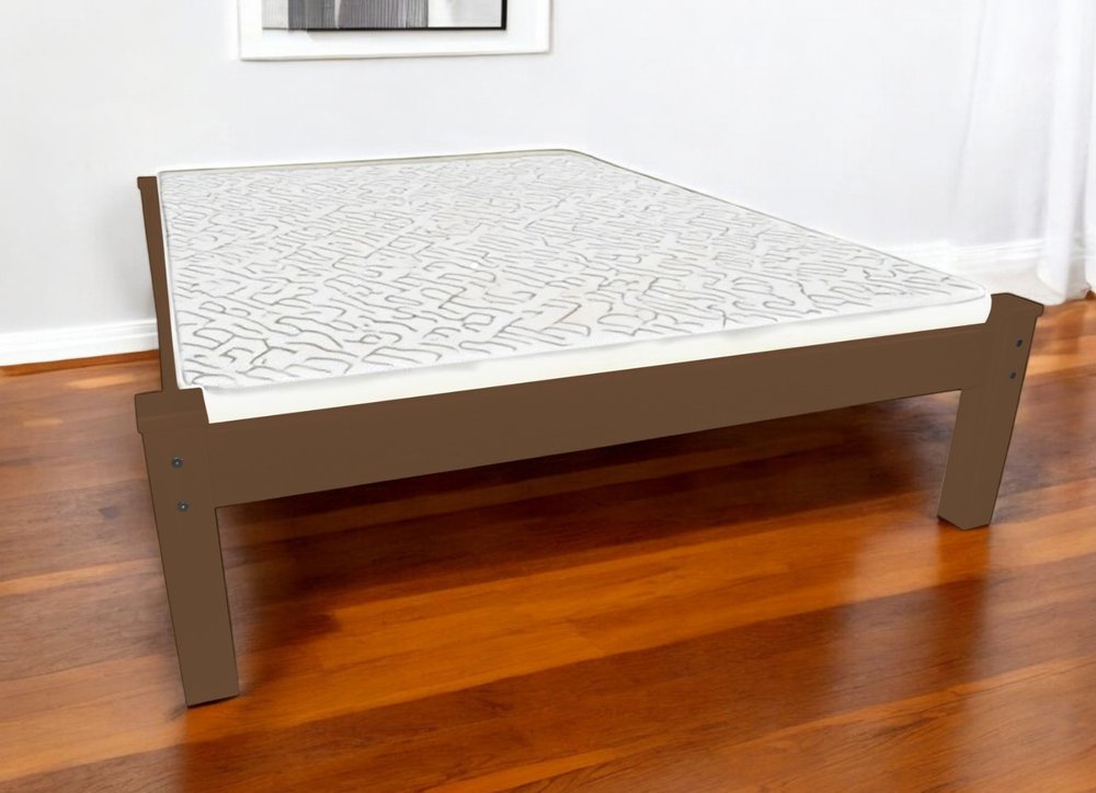 Brown Solid Wood Twin Bed Frame HomeRoots