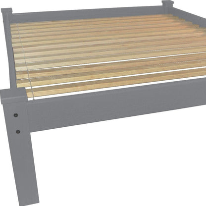 Gray Solid Wood Twin Bed Frame HomeRoots