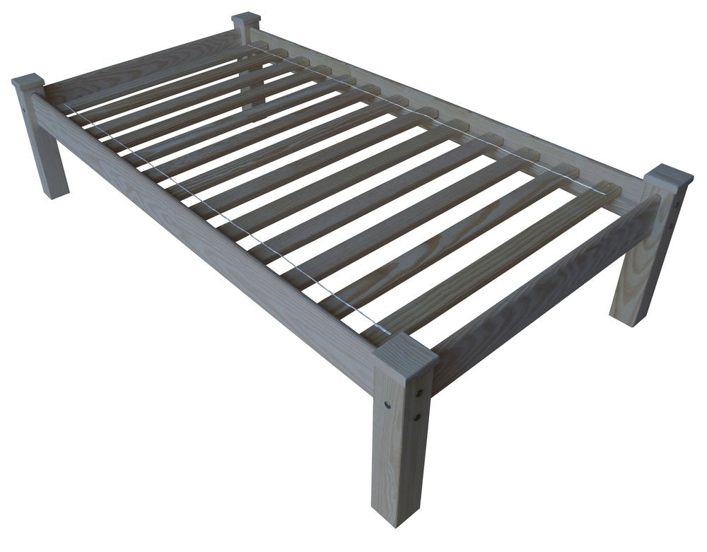 Gray Solid Wood Twin Bed Frame HomeRoots