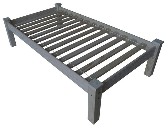 Gray Solid Wood Twin Bed Frame HomeRoots