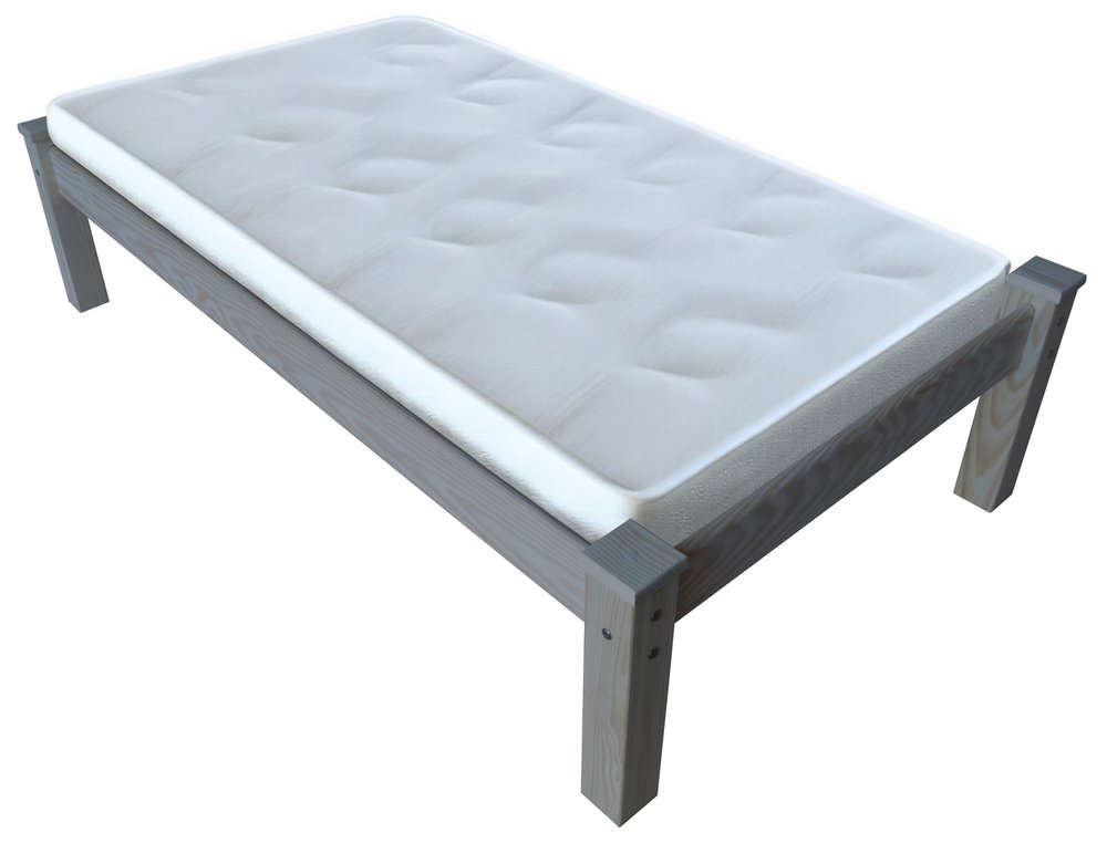 Gray Solid Wood Twin Bed Frame HomeRoots