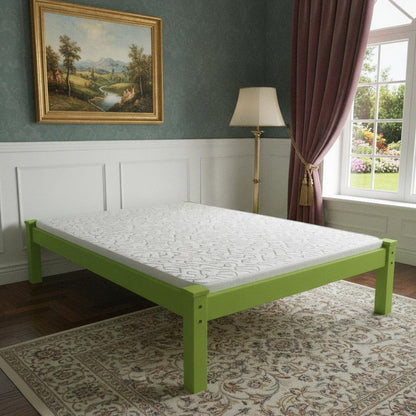 Lime Green Solid Wood Twin Bed Frame HomeRoots