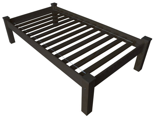 Dark Brown Solid Wood Twin Bed Frame HomeRoots