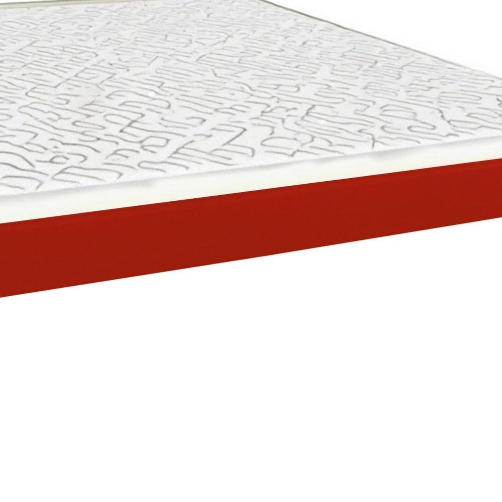 Red Solid Wood Twin Bed Frame HomeRoots