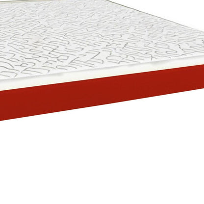 Red Solid Wood Twin Bed Frame HomeRoots