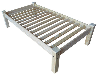 Natural Solid Wood Twin Bed Frame HomeRoots