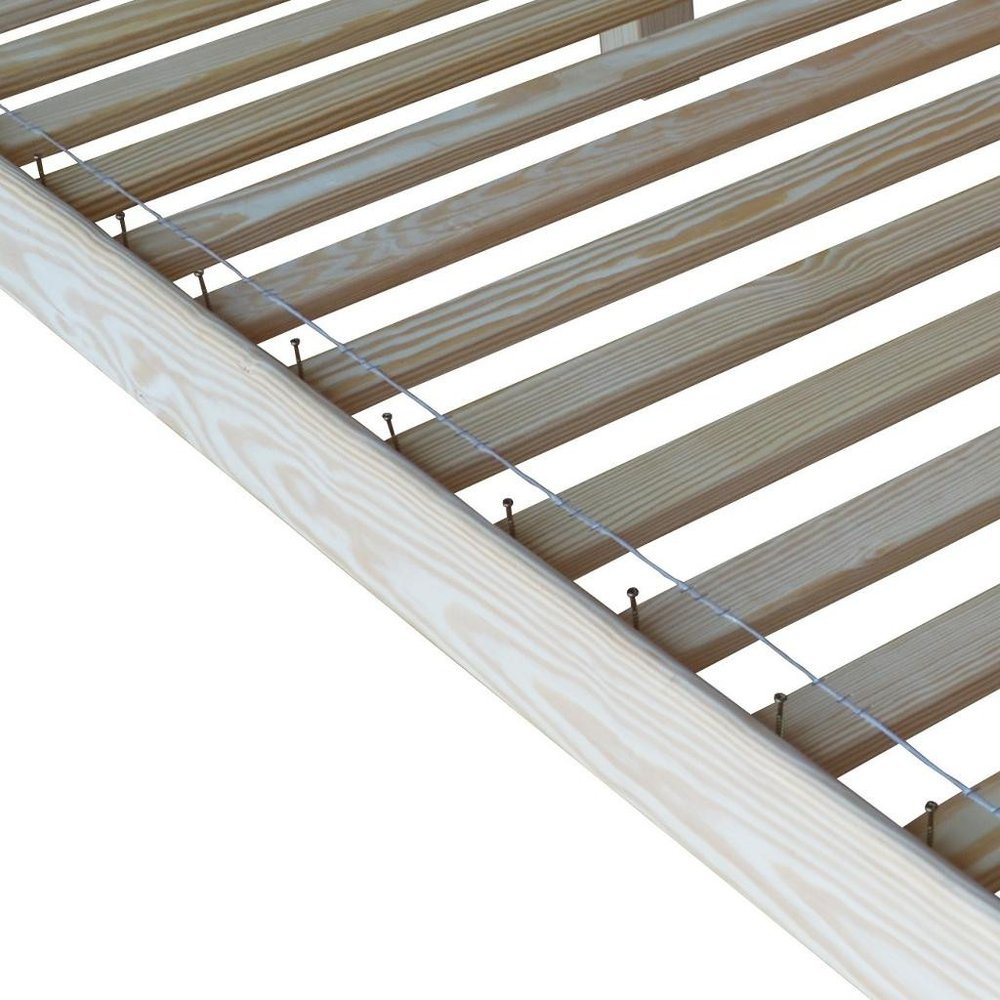Natural Solid Wood Twin Bed Frame HomeRoots