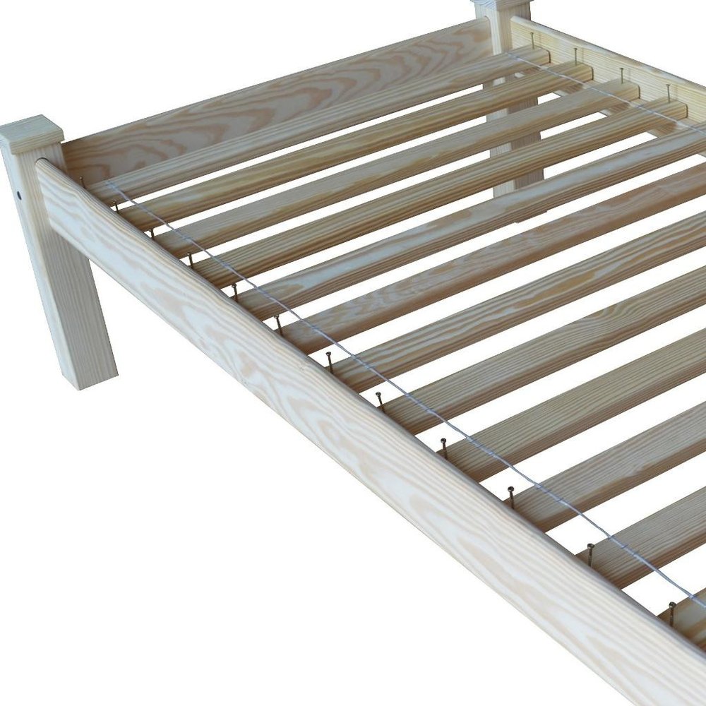 Natural Solid Wood Twin Bed Frame HomeRoots