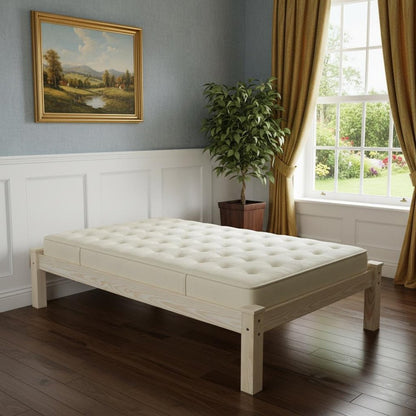 Natural Solid Wood Twin Bed Frame HomeRoots