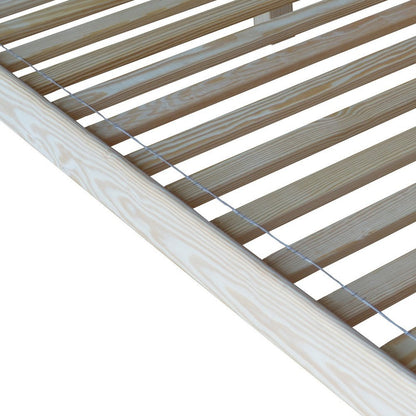 Natural Solid Wood Twin Bed Frame HomeRoots