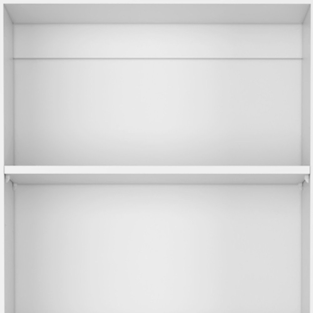 Set of Three White Wood Five Tier Modular Bookcase — view 5