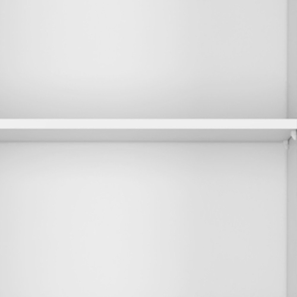 Set of Three White Wood Five Tier Modular Bookcase HomeRoots
