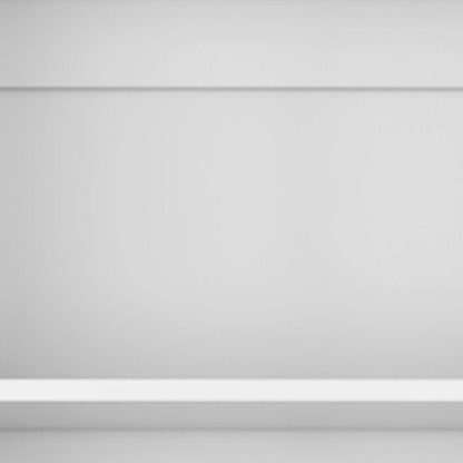 Set of Three White Wood Five Tier Modular Bookcase with Two Doors HomeRoots