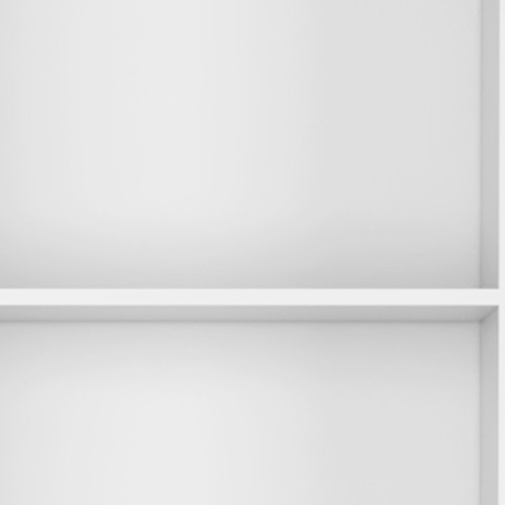 Set of Three White Wood Fourteen Tier Modular Bookcase — view 2
