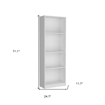 Set of Three White Wood Thirteen Tier Modular Bookcase HomeRoots