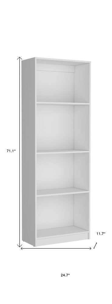 Set of Three White Wood Fourteen Tier Modular Bookcase HomeRoots