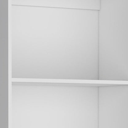 Set of Three White Wood Fourteen Tier Modular Bookcase HomeRoots