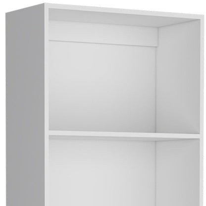Set of Three White Wood Fourteen Tier Modular Bookcase HomeRoots
