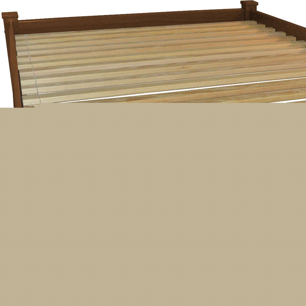 Brown Solid Wood Full Bed Frame HomeRoots
