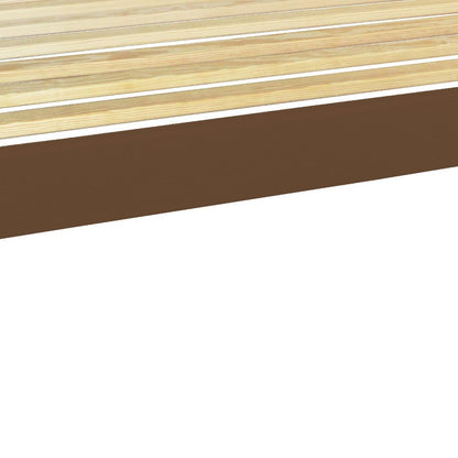 Brown Solid Wood Full Bed Frame HomeRoots