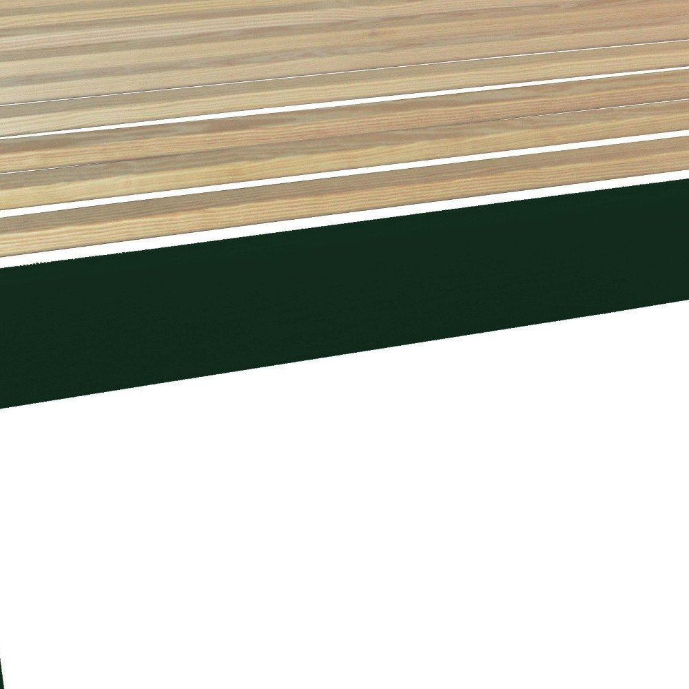 Dark Green Solid Wood Full Bed Frame HomeRoots