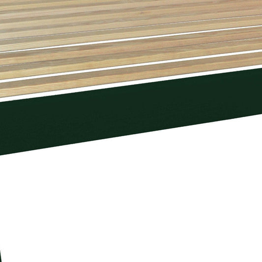 Dark Green Solid Wood Full Bed Frame HomeRoots