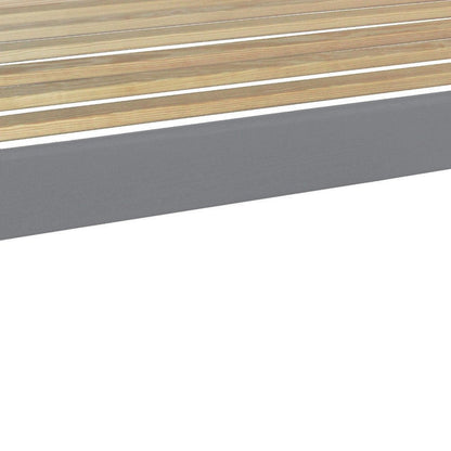 Gray Solid Wood Full Bed Frame HomeRoots