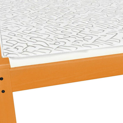 Yellow Solid Wood Full Bed Frame HomeRoots