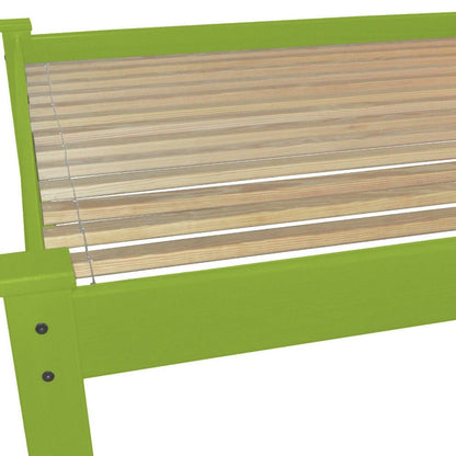 Lime Green Solid Wood Full Bed Frame HomeRoots
