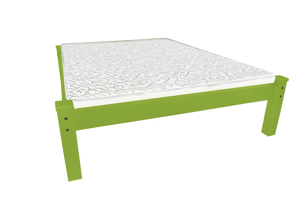 Lime Green Solid Wood Full Bed Frame HomeRoots