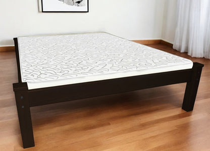 Dark Brown Solid Wood Full Bed Frame HomeRoots