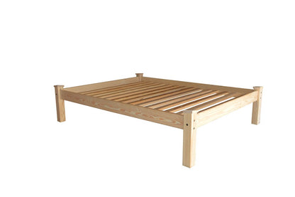 Natural Solid Wood Full Bed Frame HomeRoots