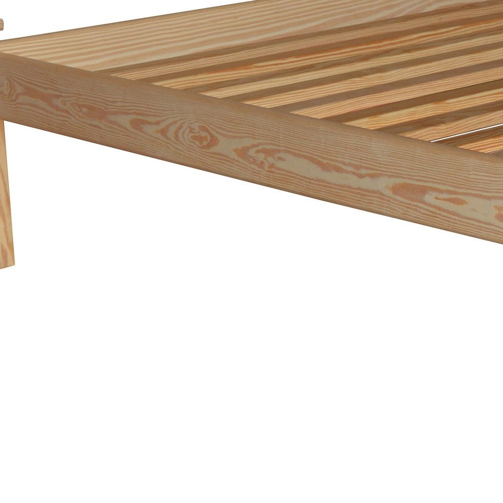 Natural Solid Wood Full Bed Frame HomeRoots
