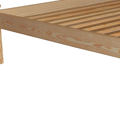 Natural Solid Wood Full Bed Frame HomeRoots