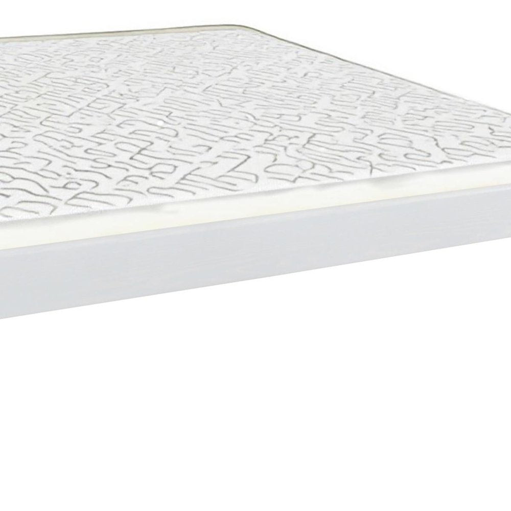 White Solid Wood Full Bed Frame HomeRoots