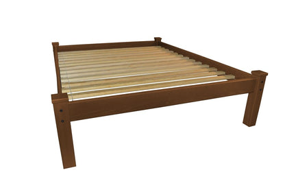 Brown Solid Wood Queen Bed Frame HomeRoots
